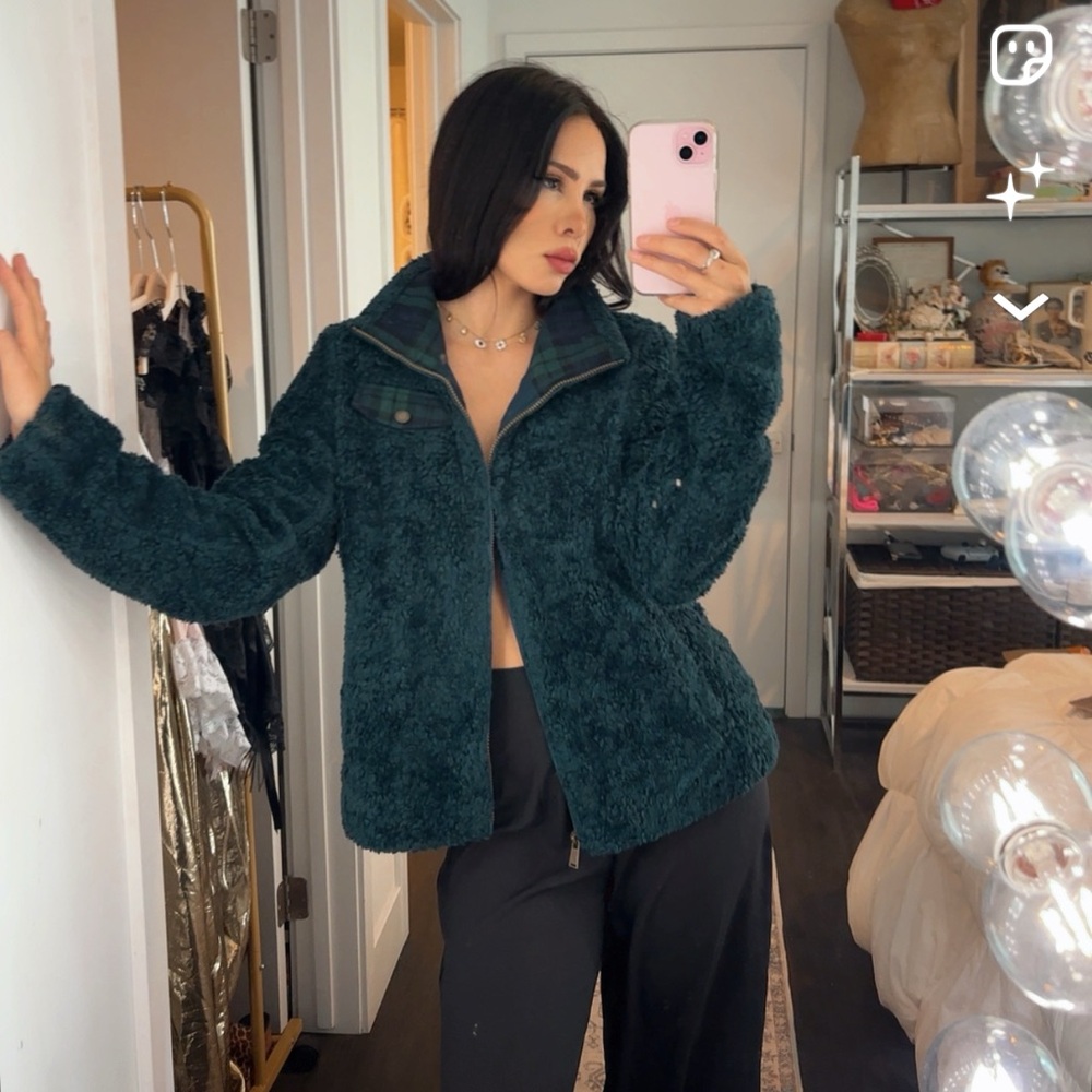 Pendleton Dark Teal Teddy Jacket - image 1